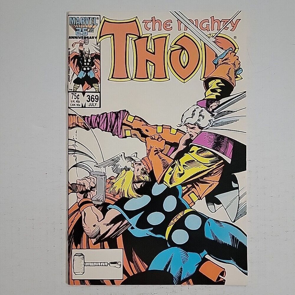 Thor #369  MARVEL 1986 VF+ EXCELLENT CONDITION- WHITE PAGES- BAGGED & BOARDED